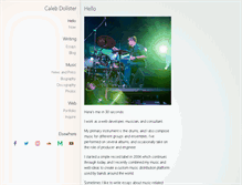 Tablet Screenshot of calebdolister.com